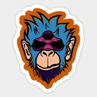 Third Eye Monkey Sticker